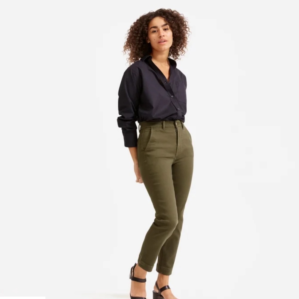The Slim-leg Crop | Lunar Green | 8